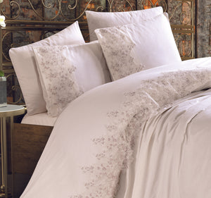 Flora Lace Duvet Cover Set