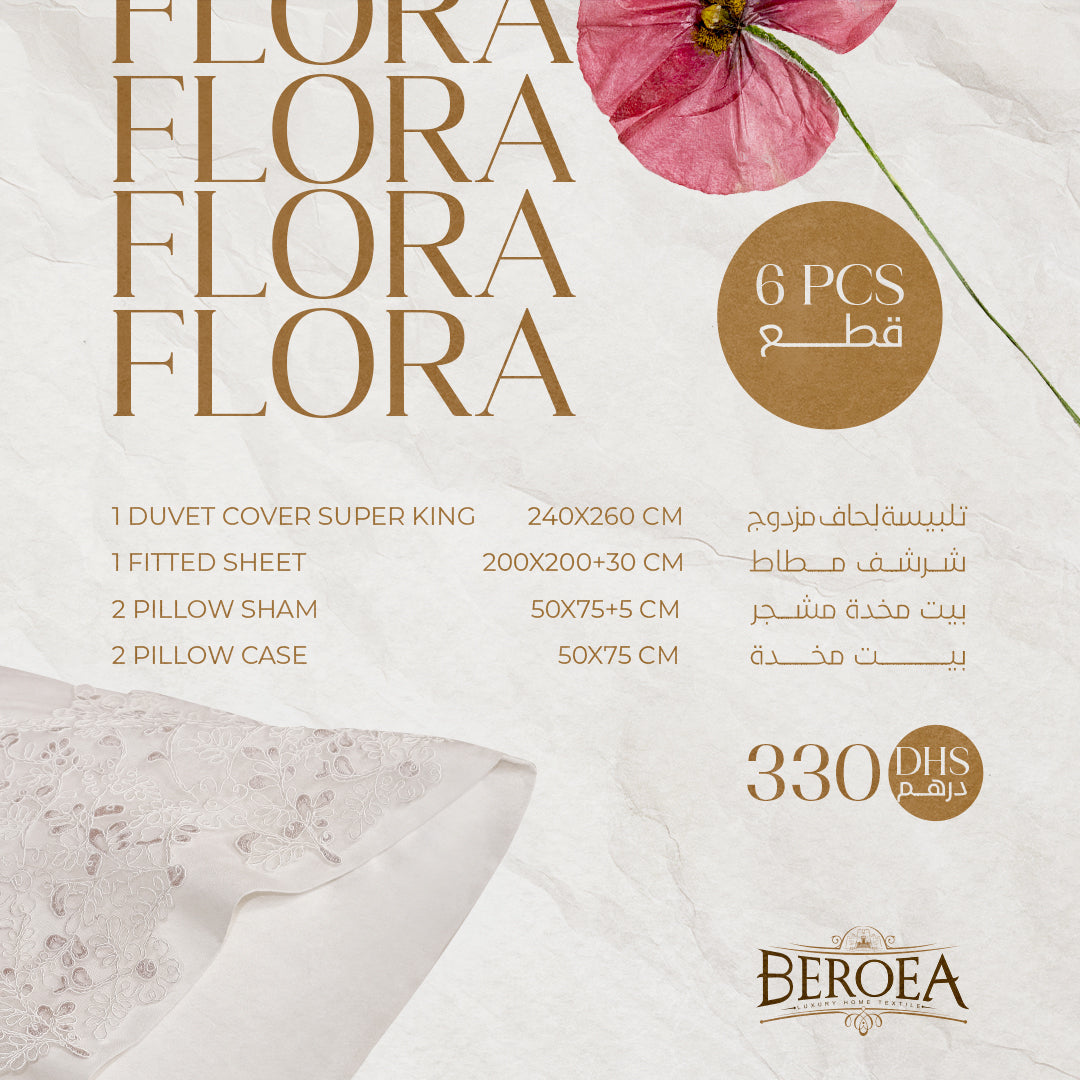 Flora Lace Duvet Cover Set — box contents