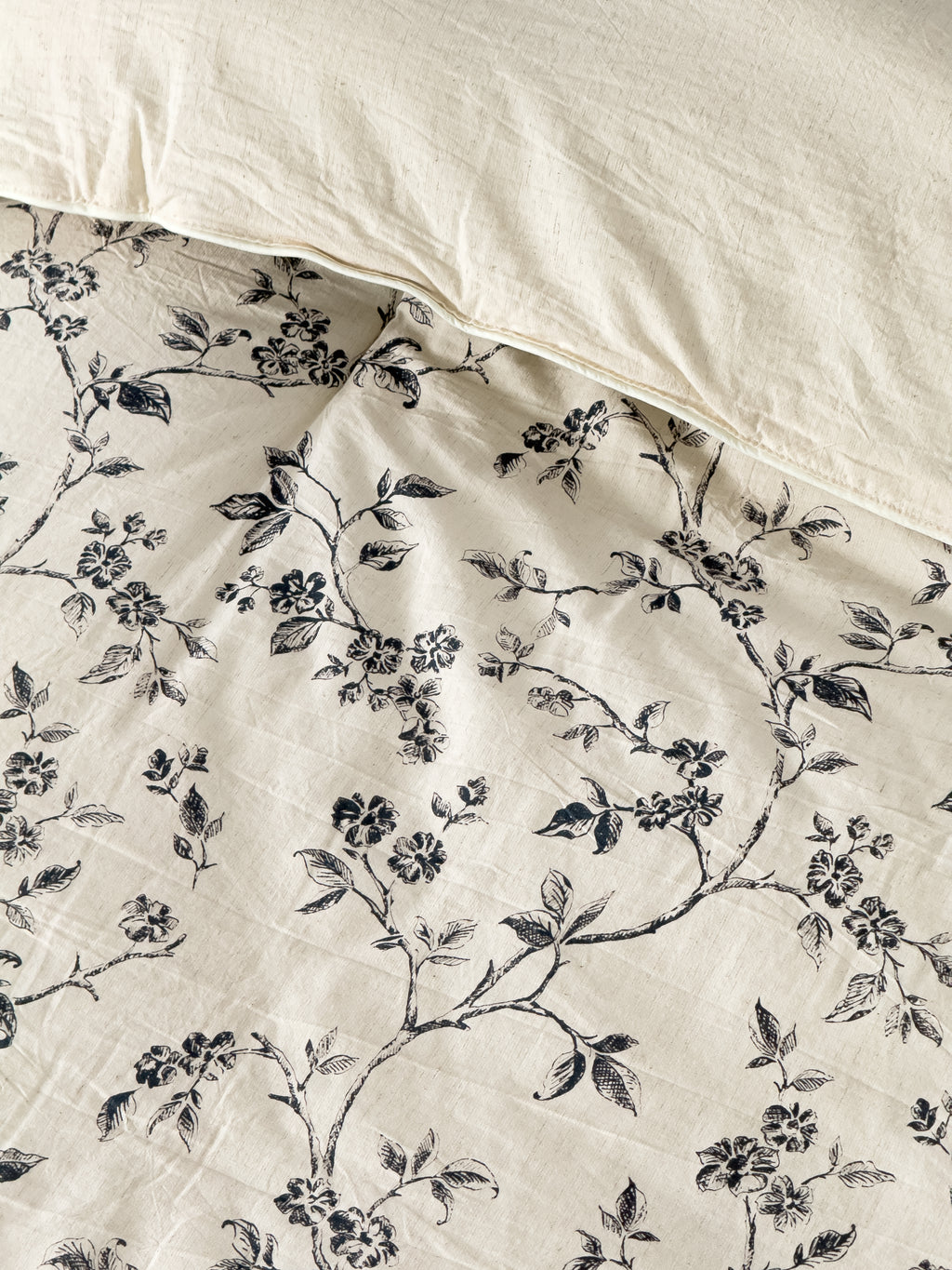 Lino 100% Linen Cotton Printed Comforter Set