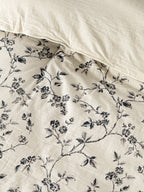 Lino 100% Linen Cotton Printed Comforter Set