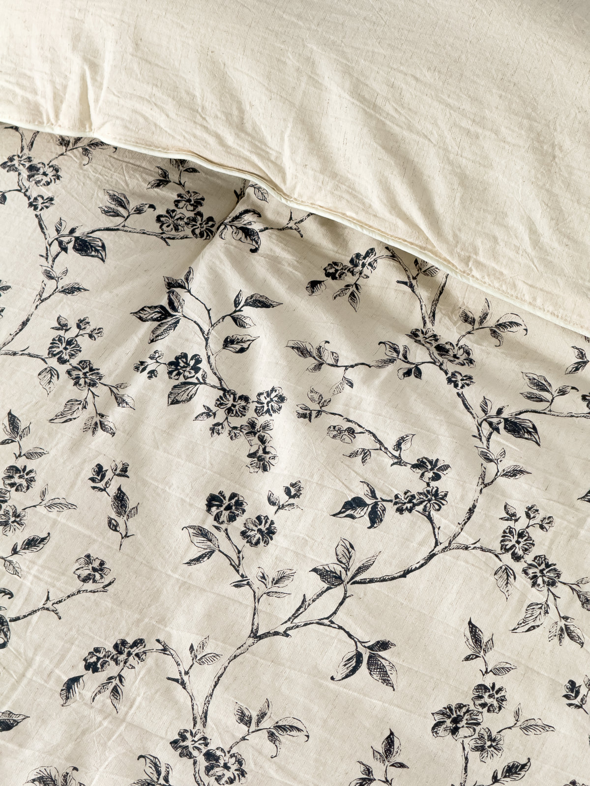 Lino 100% Linen Cotton Printed Comforter Set