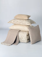 Lino 100% Linen Cotton Printed Comforter Set