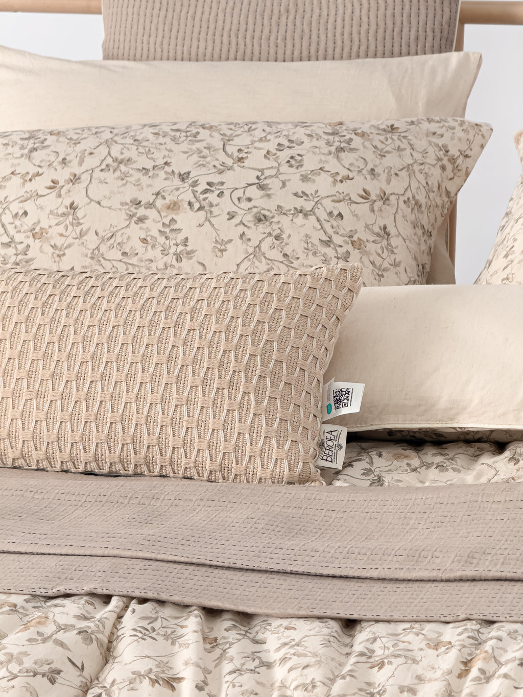 Lino 100% Linen Cotton Printed Comforter Set