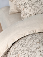 Lino 100% Linen Cotton Printed Comforter Set