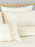 Crown Embroidery Solid Comforter Set