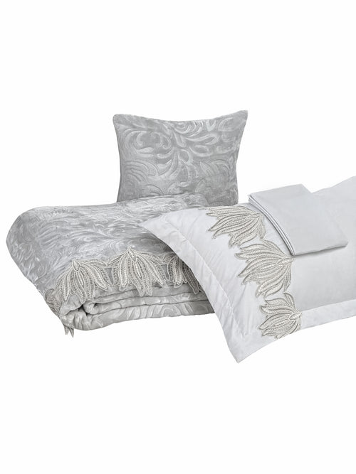 Amanda Double Fur Lace Blanket 7 Pieces set