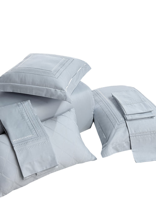 Crown Embroidery Solid Comforter Set
