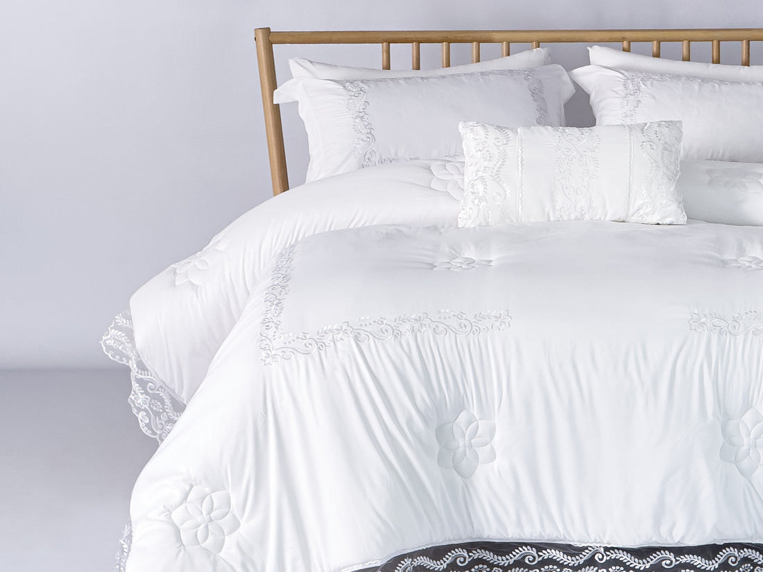 Martina Wedding Lace Comforter Set