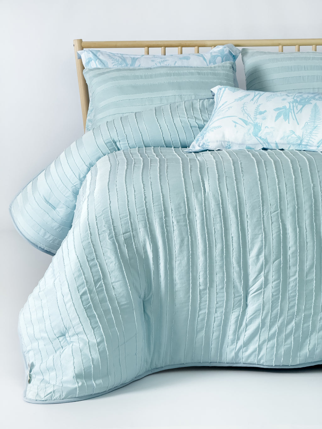 Stripy Solid Striped Comforter Set 6 PCS
