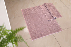 Luna Bath Mat Set Rose Pink