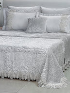 Isabella Double Fur Lace Blanket 7 Pieces set