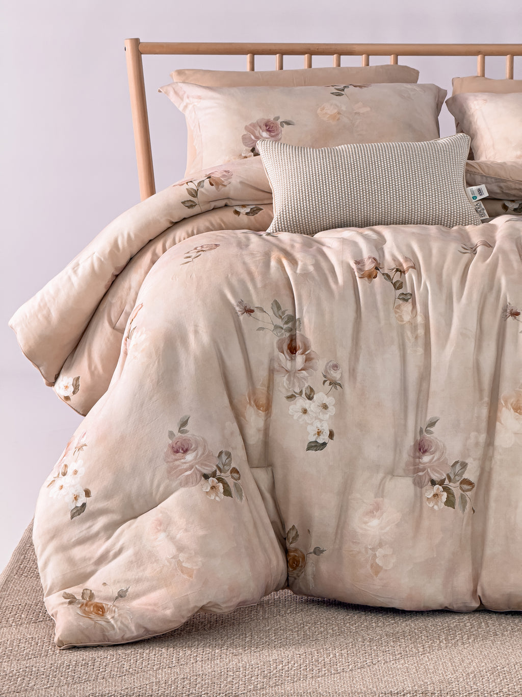 Musleen 100% Cotton Printed Comforter Set