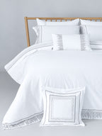 Crown Embroidery Solid Comforter Set
