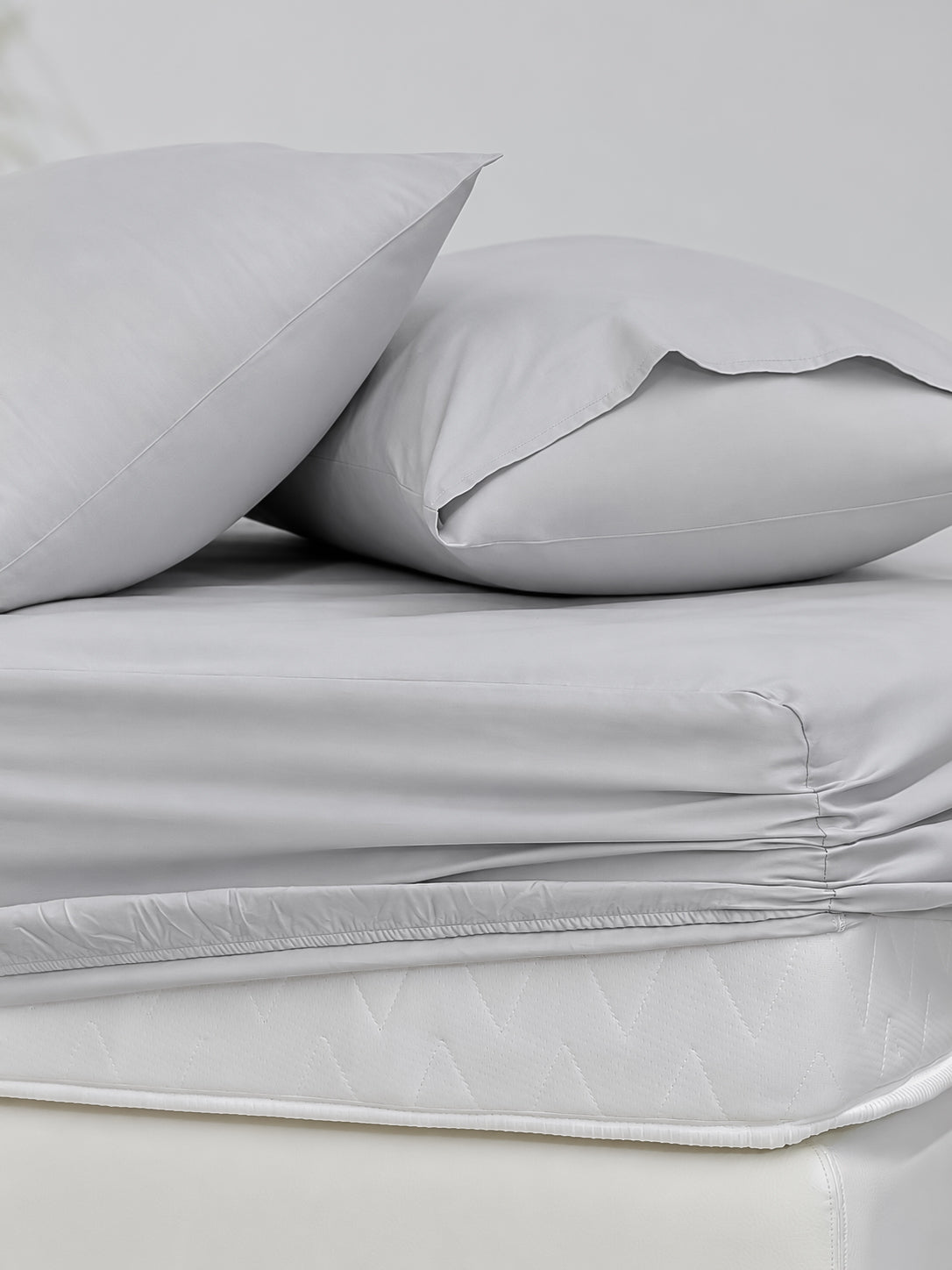 Elite Solid Fitted Sheet Set Cotton 100% 200 TC