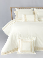 Crown Embroidery Solid Comforter Set