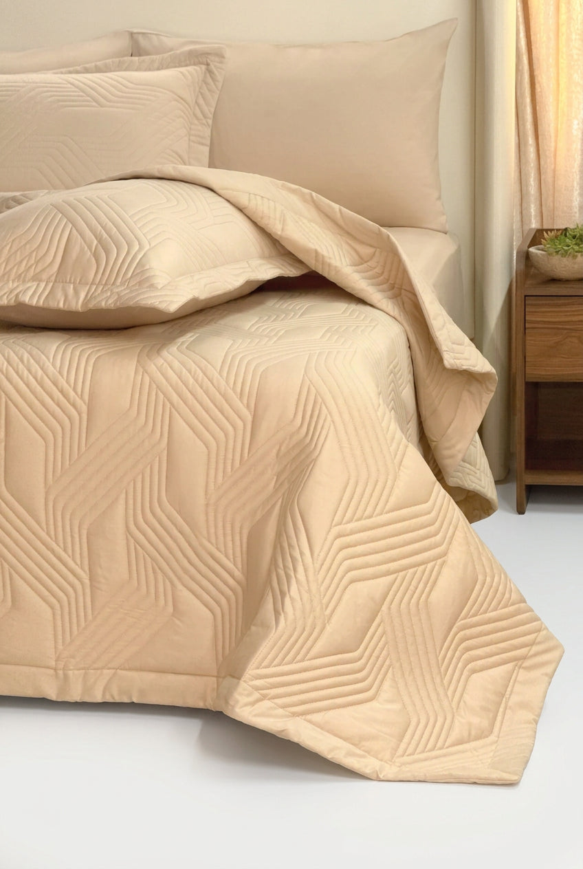 Dolce Solid Bedspread Set 4 pieces Twin