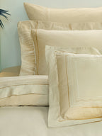 Crown Embroidery Solid Comforter Set