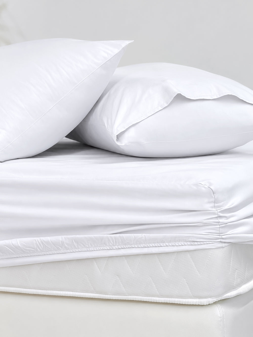 Elite Solid Fitted Sheet Set Cotton 100% 200 TC