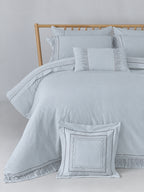 Crown Embroidery Solid Comforter Set