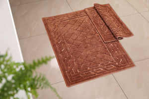 Luna Bath Mat Set Brown