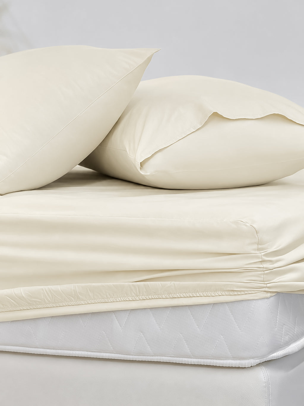 Elite Solid Fitted Sheet Set Cotton 100% 200 TC