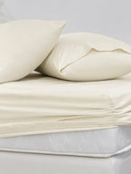 Elite Solid Fitted Sheet Set Cotton 100% 200 TC