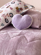 Lumira Two face Velvet Fur Kids Comforter set