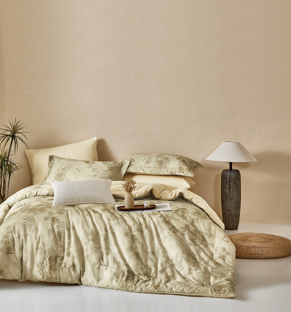 Musleen 100% Cotton Printed Comforter Set