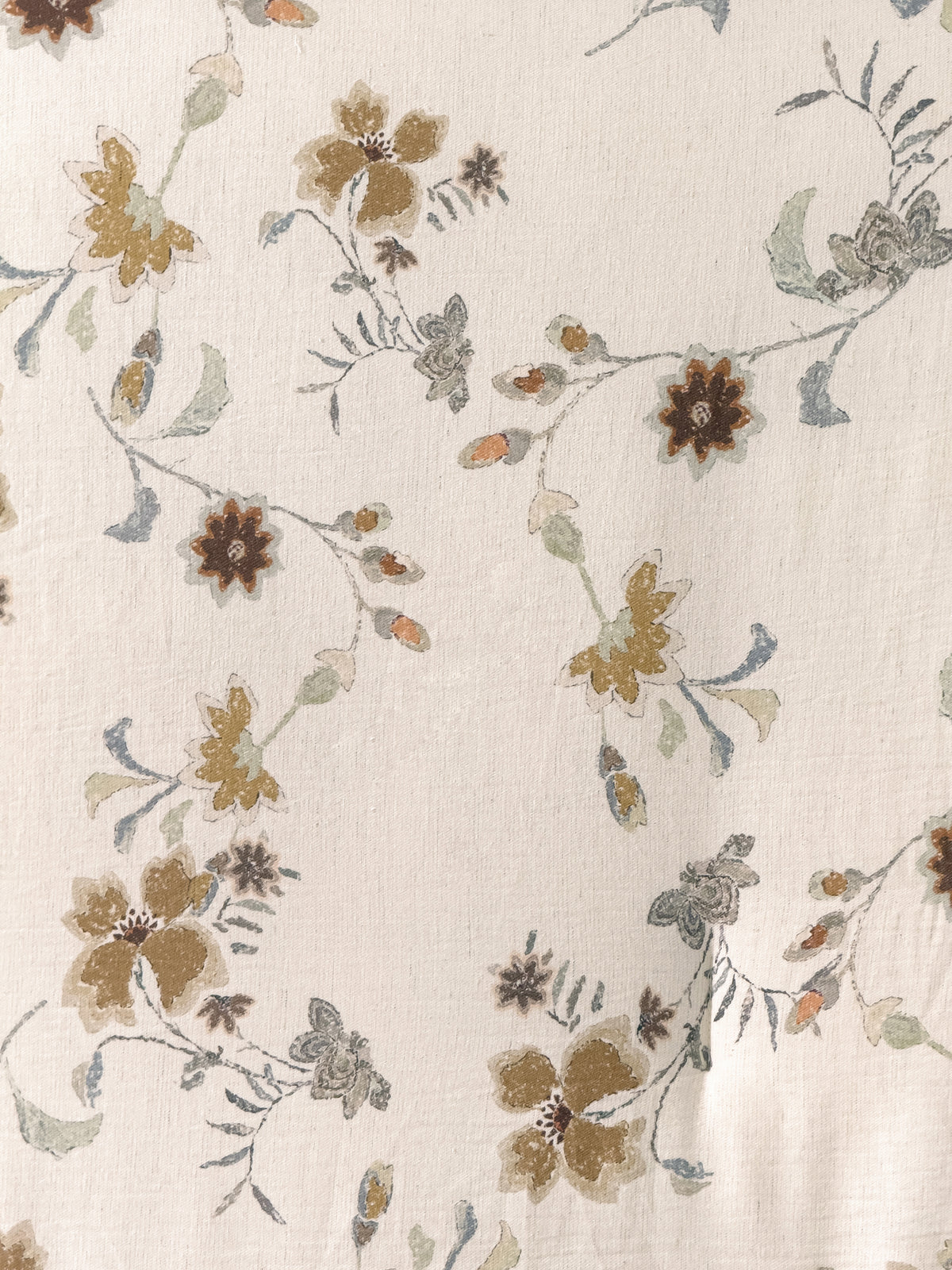 Lino 100% Linen Cotton Printed Comforter Set
