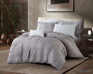 Rody Jacquard comforter set Grey