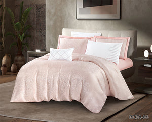 Rody Jacquard comforter set Pink