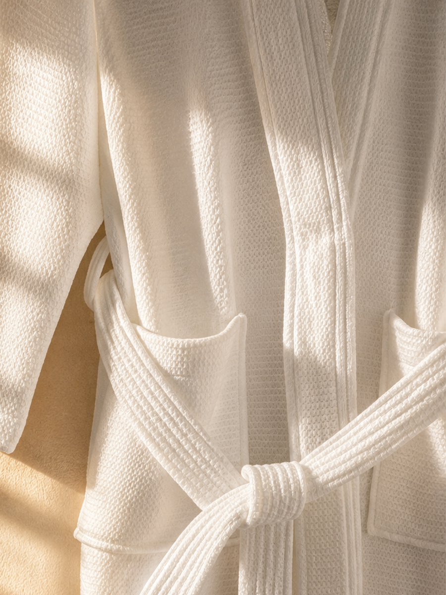 Siesta Waffle Bathrobe 4 pcs set
