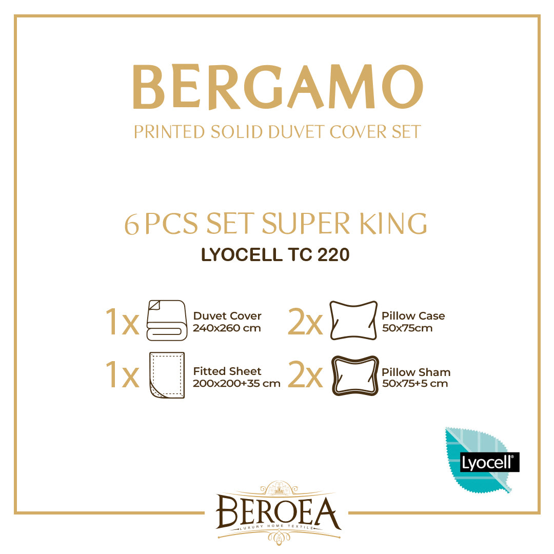 تلبيسة بيرجامو حرير ليوسيل وجهين  — box contents