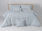 Crown Embroidery Solid Comforter Set