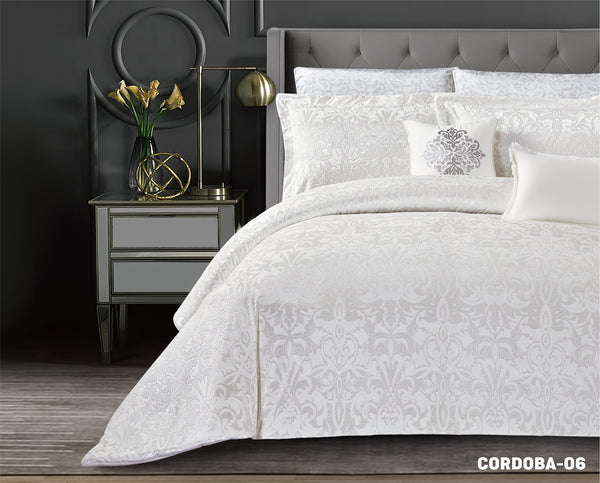 Cordoba Jacquard Velvet Fur Comforter 8 pieces set