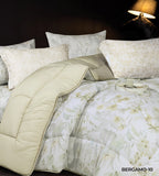 Bergamo Lyocell Printed Solid Comforter set Queen size 4 PCS