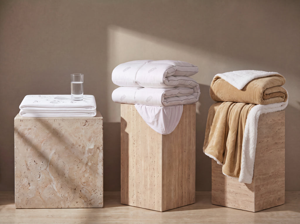 MATTRESS TOPPER ,PROTECTOR AND VALERIO BLANKET