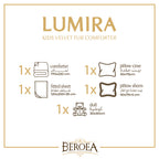 Lumira Two face Velvet Fur Kids Comforter set