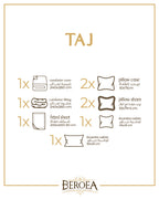 Crown Embroidery Solid Comforter Set