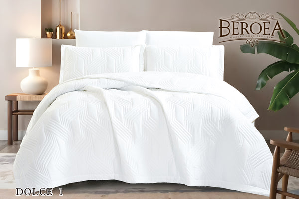 Dolce Solid Bedspread Set 6 pieces