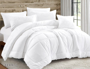 Elite Embroidery Solid Comforter Set