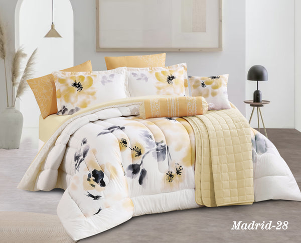 Madrid Printed Microfiber Comforter Set