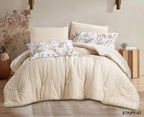 Stripy Solid Striped Comforter Set 6 PCS