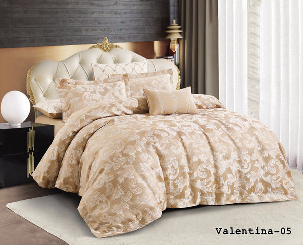 Valantina Jacquard comforter set Gold