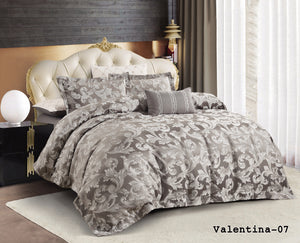 Valantina Jacquard comforter set Light D.Brown