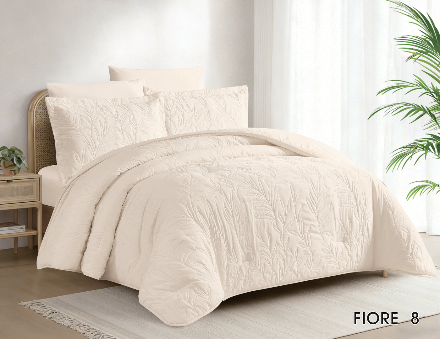 Fiore Patterned Comforter Set 6 PCS — box contents