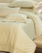 Crown Embroidery Solid Comforter Set