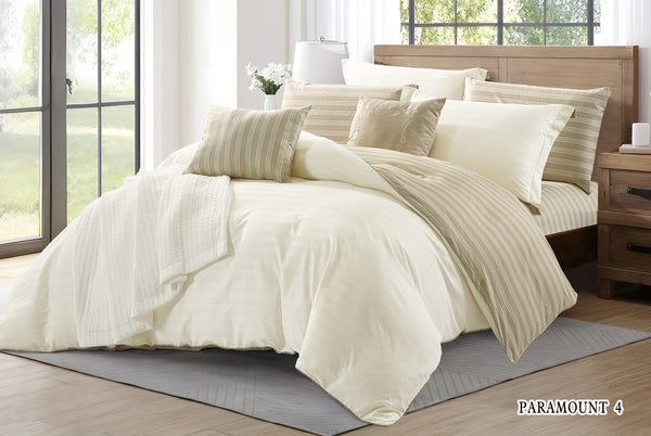 Paramount Hotel Comforter Set Biege - Cream