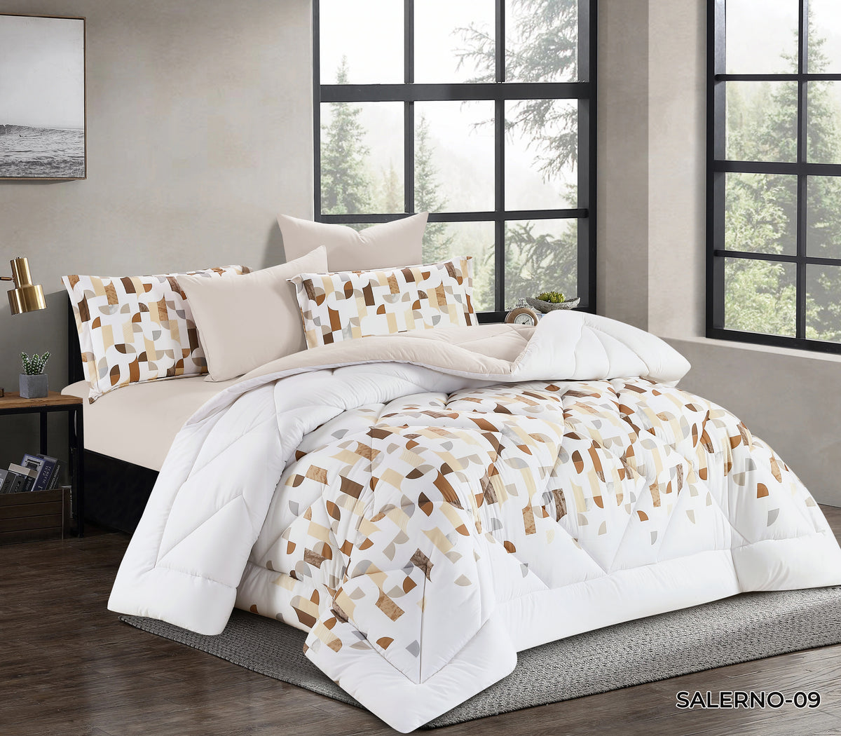 Salirno Printed Comforter Set 6 pcs — box contents