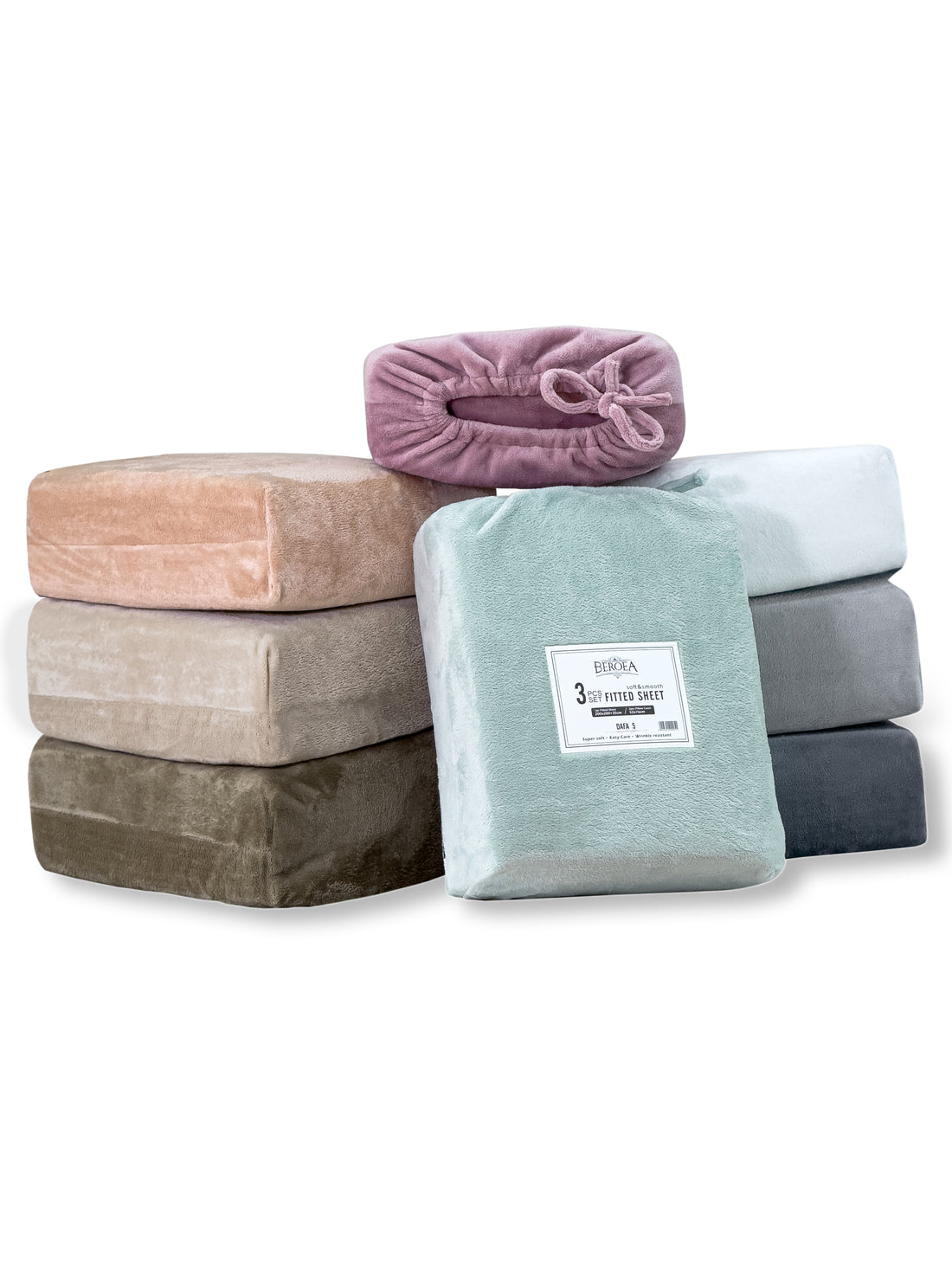 Dafa Velvet Fitted sheet 3 pcs set (winter Sheet)